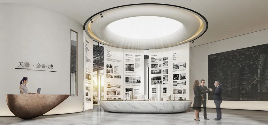 Tianpu Financial City / Temporary Sales Gallery