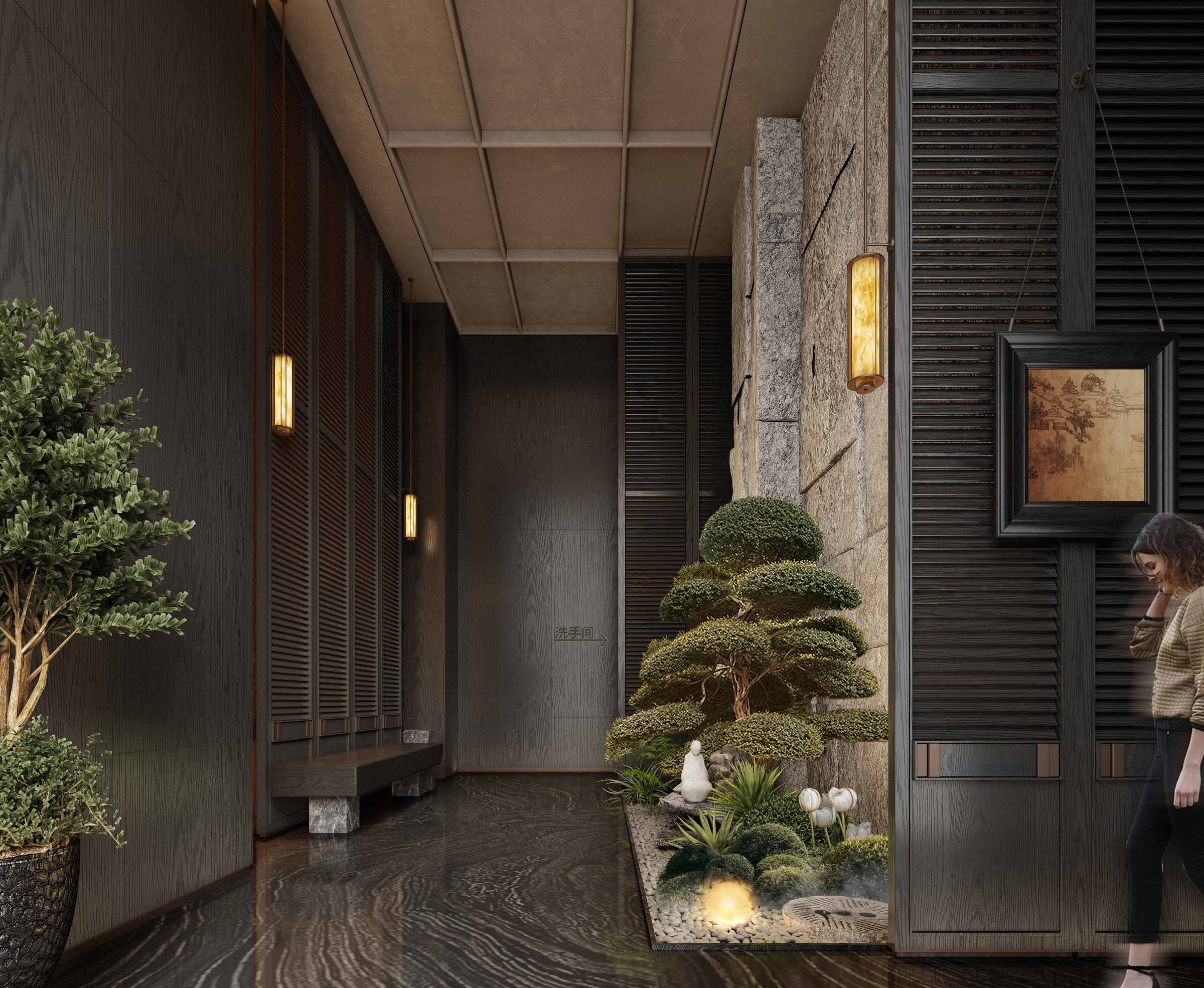 天瀑华府售楼部 · 走廊(1) / Corridor